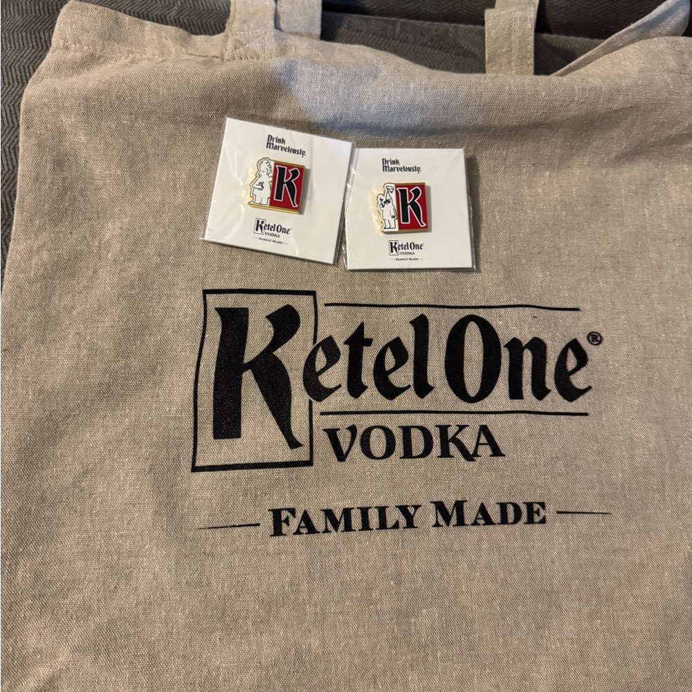 Ketel One Vodka Tote Bag with Pins